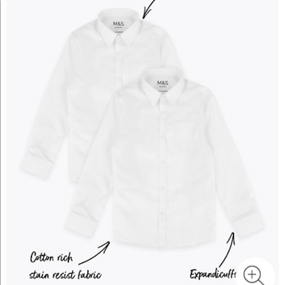 2 for $20 *NWT* Non-Iron Shirts, size 7-8 - Picture 6 of 8